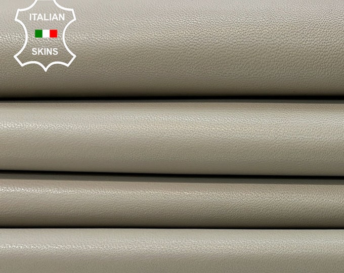 MUSHROOM GREY PANTONE 400 Soft Italian Lambskin Lamb Sheep Leather hide hides skin skins 7+sqf 0.7mm #B9932