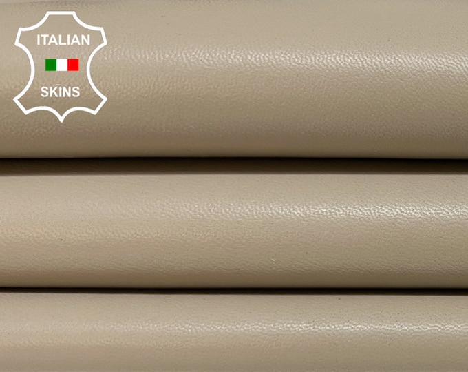TAUPE GRAY Soft Italian Lambskin Lamb Sheep Leather hide hides skin skins 5sqf 1.0mm #B4196