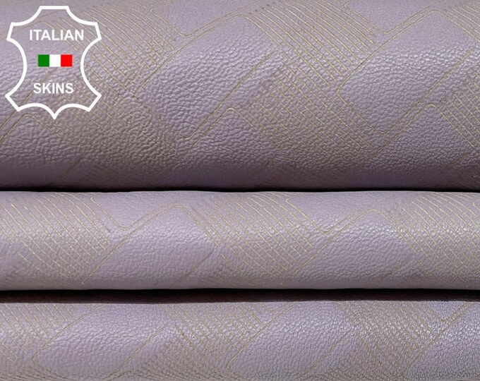 LIGHT MAUVE LAVENDER Printed Thin Soft Italian Lambskin Lamb Sheep Leather hides hide skin skins 4+sqf 0.6mm #B2031