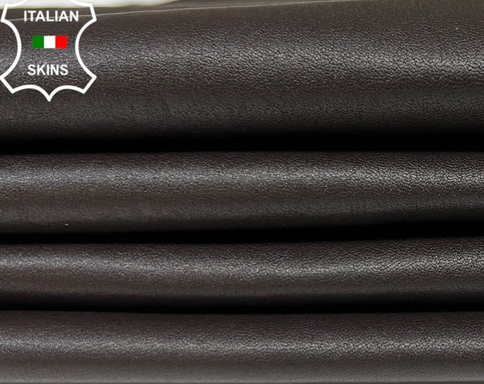 DARK BROWN Soft Italian STRETCH Lambskin Lamb Sheep Leather pack 2 hides skins total 9+sqf 1.0mm #B3627