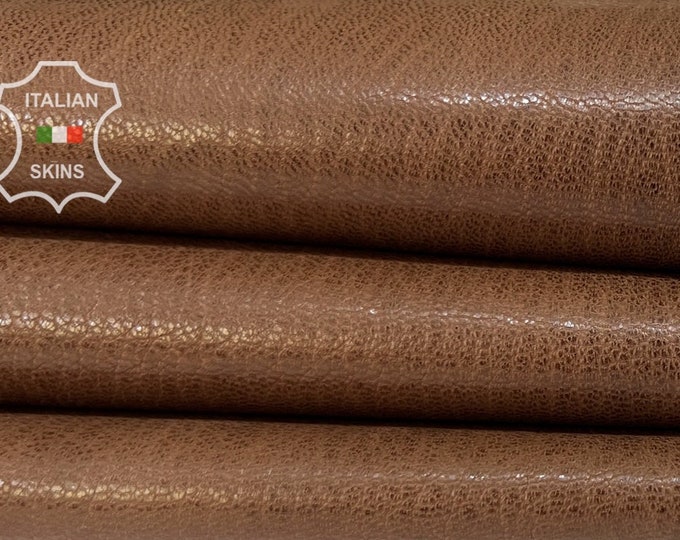 BROWN ROUGH Vegetable Tan Thick Soft Italian Goatskin goat Leather hide hides skin skins 4+sqf 1.3mm #B7202