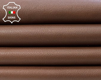 BROWN Thick Soft Italian Lambskin Lamb Sheep Leather hide hides skin skins 8+sqf 1.1mm #C118