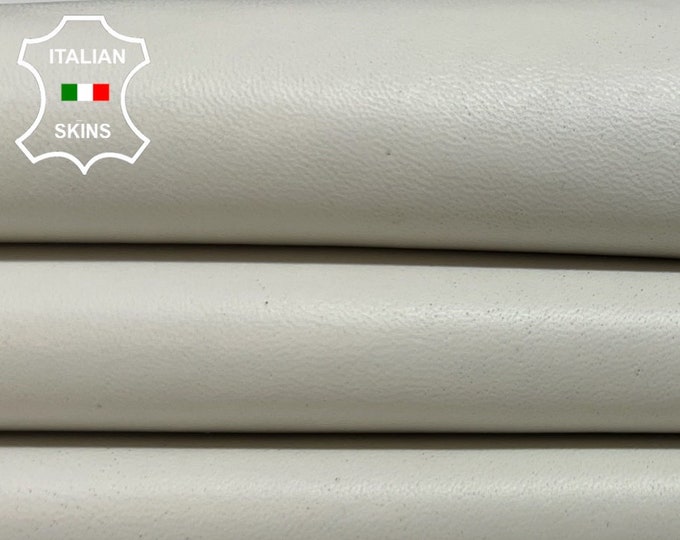 BONES OFF WHITE Soft Italian Lambskin Lamb Sheep Leather hides hide skin skins 4+sqf 0.9mm #B4809