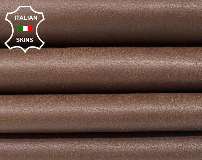 BROWN PEBBLE GRAINY Soft Italian Lambskin Lamb Sheep Leather hides hide skin skins 8+sqf 0.7mm #B1637