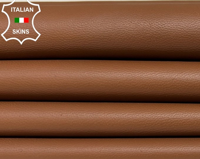 BURNT BROWN Soft Italian Lambskin Lamb Sheep Leather hide hides skin skins 8+sqf 0.8mm #B4544