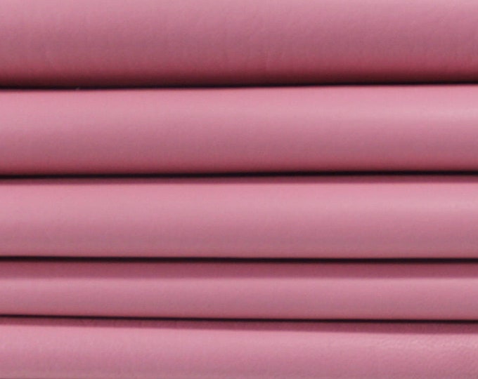 Italian smooth  Lamb lambskin leather sheep 12 skins hides CANDY PINK 90-100sqf