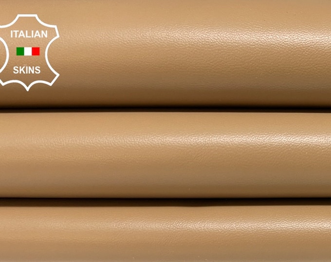 NUDE BEIGE Italian Metis Lambskin Lamb Sheep Leather hides hide skin skins 5sqf 0.8mm #B4536