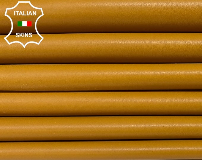 LIGHT TAN SAND Brown Soft Italian Lambskin Lamb Sheep Leather pack 2 hides skins total 12sqf 0.8mm #B3801