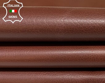 REDDISH BROWN Soft Italian Calfskin Calf Cow Leather hide hides skin skins 12sqf 0.8mm #B6184