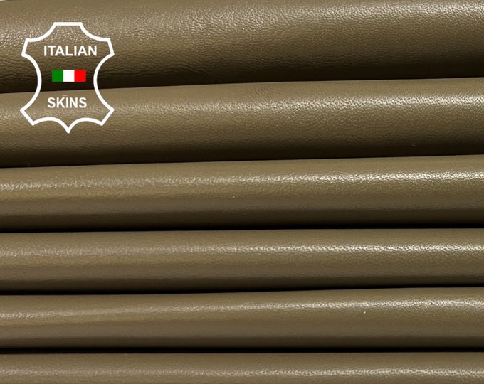 CAPPUCCINO BROWN Italian Lambskin Lamb Sheep Leather pack 7 hides skins total 42sqf 0.7mm #B4115