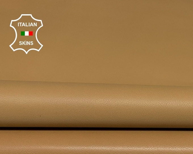 PACK 2 SHADES BEIGE Italian Goatskin Goat leather hides pack 2 skins total 8sqf 1.0mm #A9973