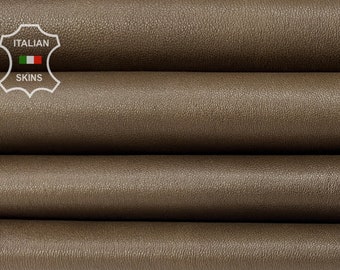 OLIVE BROWN Soft Italian STRETCH Lambskin Lamb Sheep Leather hide hides skin skins 6+sqf 0.7mm #B7405