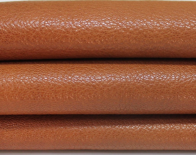 TAN BROWN ROUGH vegetable tan Italian genuine Goatskin Goat leather skins hides 0.5mm to 1.2mm