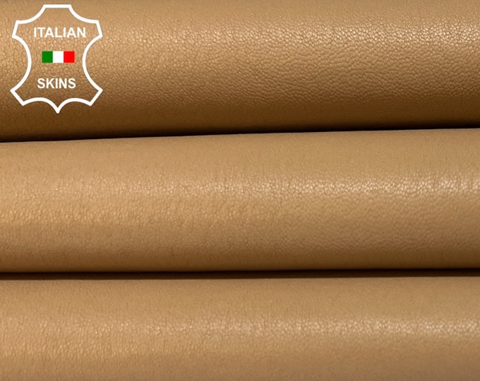 BEIGE NUDE Soft Italian STRETCH Lambskin Lamb Sheep Leather hide hides skin skins 5sqf 0.7mm #B3909