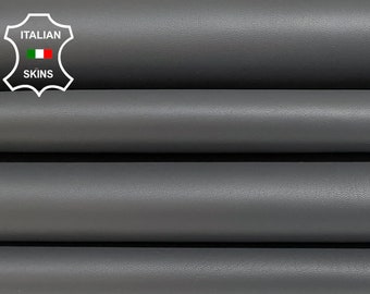 DARK TAUPE GRAY Thick Italian Goatskin Goat Leatherpack 2 skins total 12+sqf 1.1mm #B2470