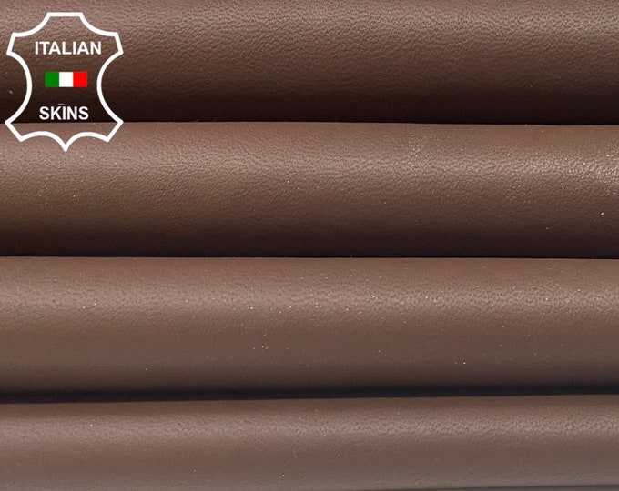 BROWN Soft Italian Lambskin Lamb Sheep Leather hides hide skin skins 10sqf 0.9mm #B1462