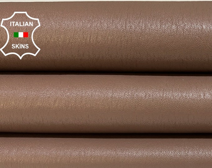 TAUPE BROWN Soft Italian STRETCH Lambskin Lamb Sheep Leather hide hides skin skins 5sqf 0.7mm #B3908