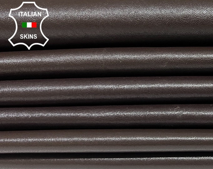 DARK BROWN pack 3 shades Soft Italian STRETCH Lambskin Lamb Sheep Leather 3 hides skins total 12+sqf 0.8mm #B3632