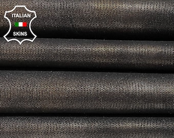 Delivered Duty Paid-BRONZE DISTRESSED SHIMMER Lame Print Thin Goat Leather pack 2 skins total 8sqf 0.5mm #B2233