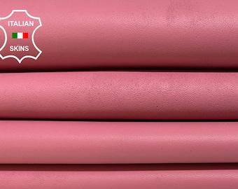 BOIS De ROSE PINK Soft Italian Lambskin Lamb Sheep Leather pack 2 hides skins total 10sqf 0.8mm #B5214