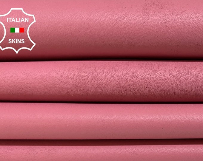 BOIS De ROSE PINK Soft Italian Lambskin Lamb Sheep Leather pack 2 hides skins total 10sqf 0.8mm #B5214