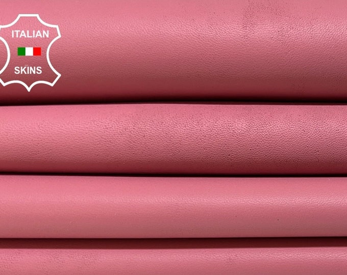 BOIS De ROSE PINK Soft Italian Lambskin Lamb Sheep Leather pack 2 hides skins total 10sqf 0.8mm #B5214