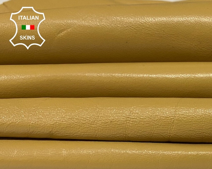 LIGHT CAMEL BROWN  soft Italian Lambskin Lamb sheep leather skin skins hide hides 7sqf 0.6mm #A9351