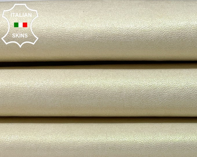 Pearlized Ivory Soft Italian genuine STRETCH Lambskin Lamb Sheep wholesale leather skins Elastic pants trousers leggings 0.5mm to 1.0 mm