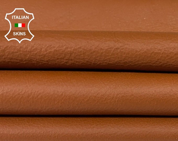 RUST BROWN CRINKLED Ruggine soft Italian Lambskin Lamb sheep leather skin skins hide hides 7sqf 0.6mm #A9467