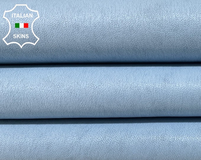 Sky Blue Soft Italian genuine STRETCH Lambskin Lamb Sheep wholesale leather skins Elastic pants trousers leggings 0.5mm to 1.0 mm