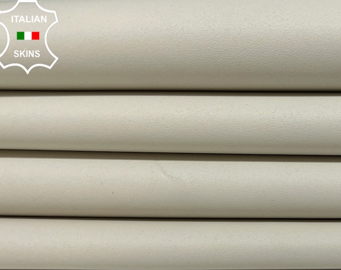 IVORY Italian Metis Lambskin Lamb Sheep Leather pack 2 hides skins total 8sqf 0.9mm #B3153