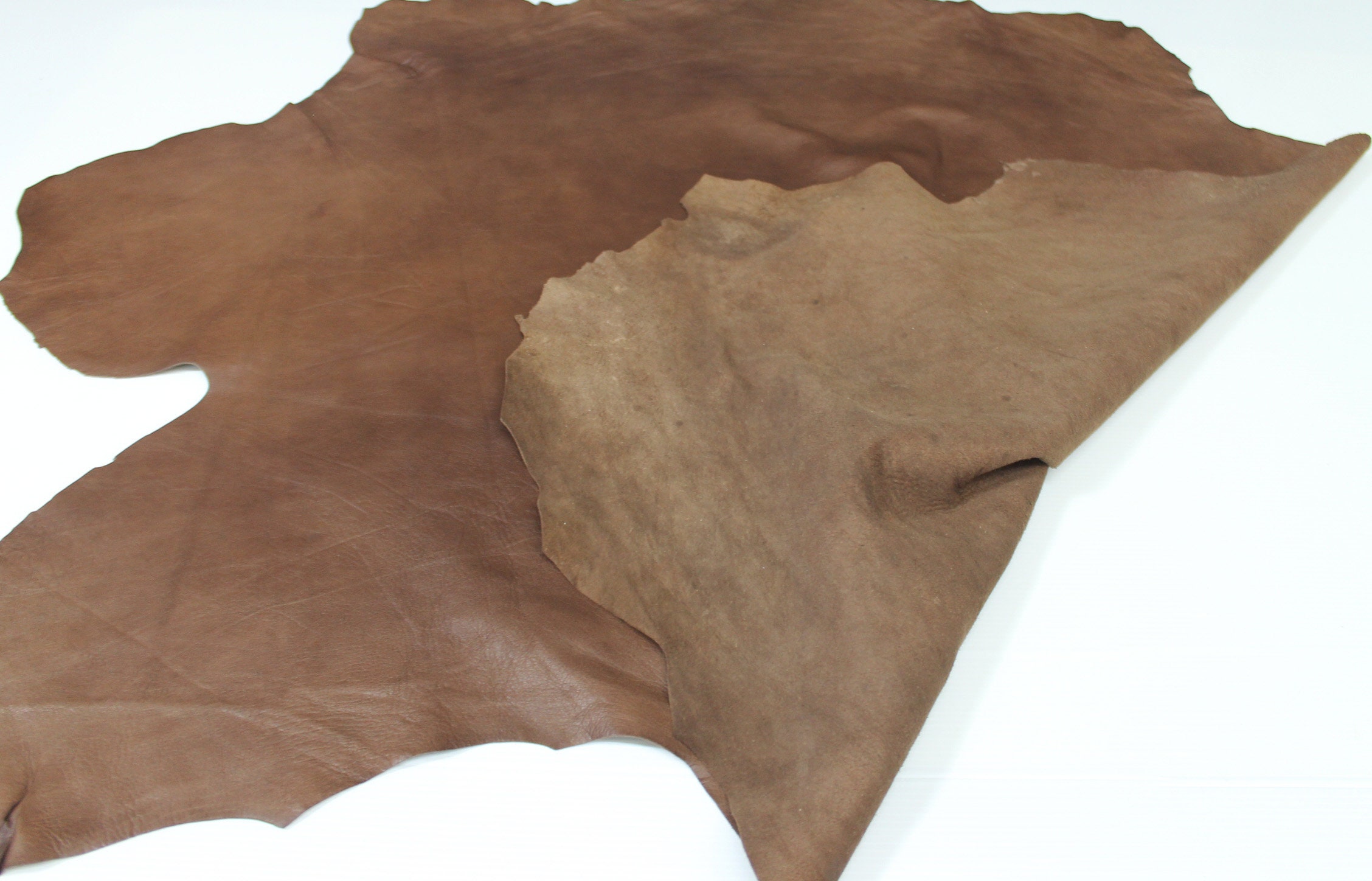 FLAT BUBBLE IN BROWN LAMBSKIN