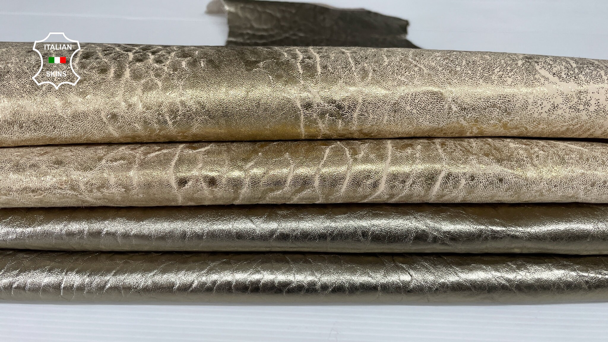 Craft Supplies & Tools METALLIC BUBBLY SILVER distressed on dark green ...