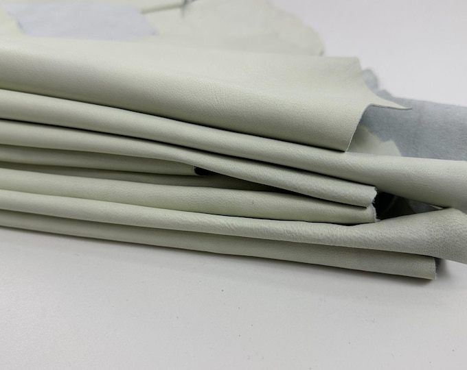 LIGHT GOLDENROD GREENISH Yellow Soft Italian Lambskin Sheep Lamb Leather pack 4 hides skins total 32sqf 0.9mm #C2835