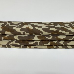 Free FedEx & Duties - BROWN CAMO PRINT On Beige Camouflage Army Thin Soft Italian Lamb Leather skin 6sqf 0.6mm #B2978 image 7