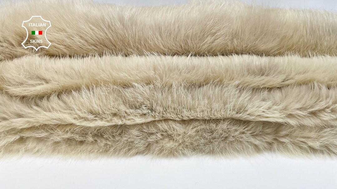 Fedex Rugs Free Fedex & Duties - IVORY LIGHT BEIGE Rabbit Skin Shearling Fur Rug ...