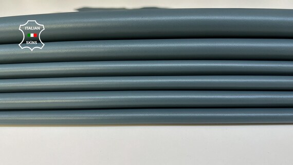 GREYISH BLUE Italian Metis Lambskin Lamb Sheep Leather Pack 3