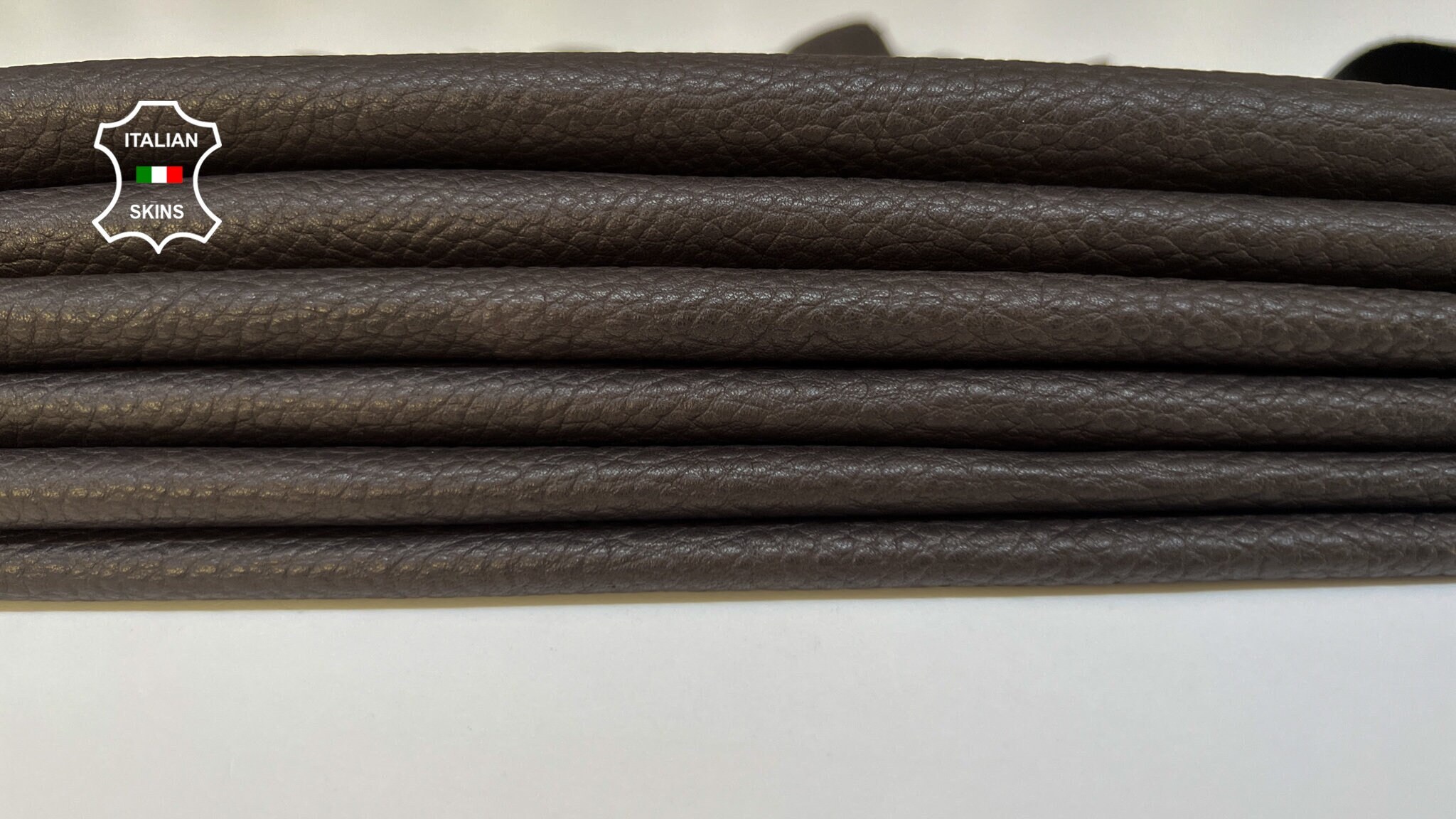 DARK BROWN GRAINY Thin Soft Italian Lambskin Lamb Sheep DARK BROWN GRAINY Thin Soft Italian Lambskin Lamb Sheep