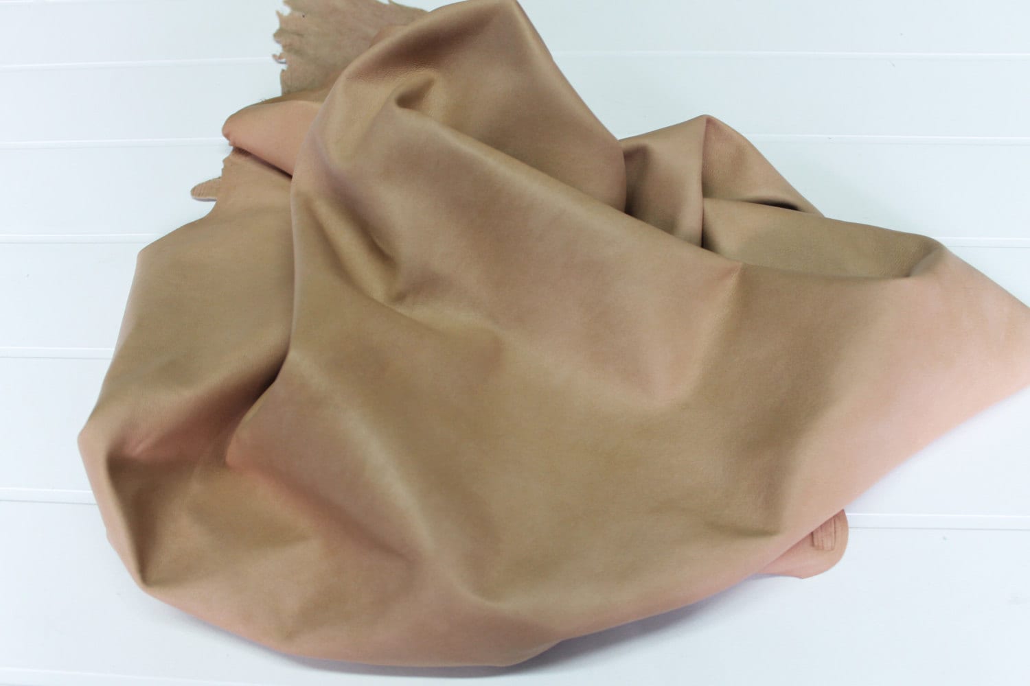 Italian Lambskin soft leather hide skin hides skins NATURAL SAND TAN 6sqf