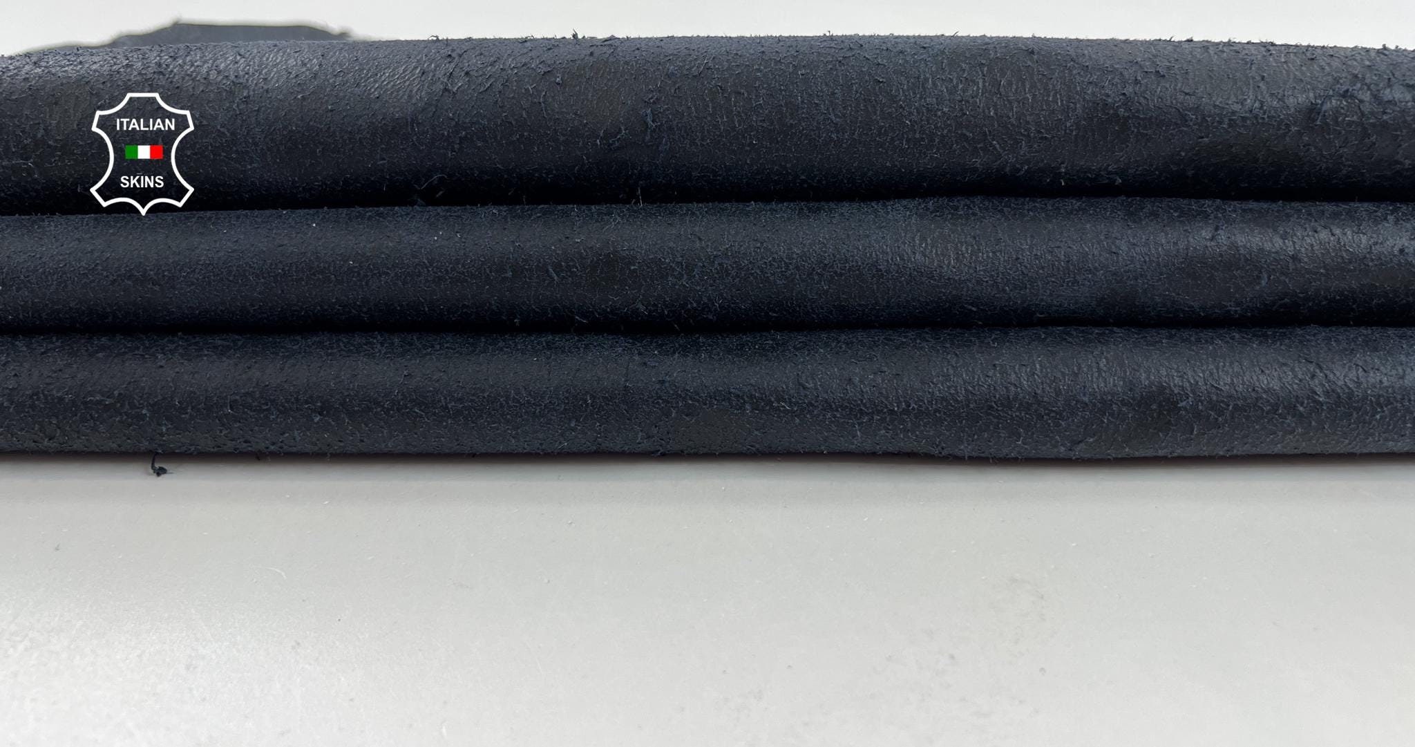 小物 ROCKSTEADY waxed lamb leather NULLUS Free Fedex & Duties - DARK BLUE CRACKED Antiqued Very Vintage Look