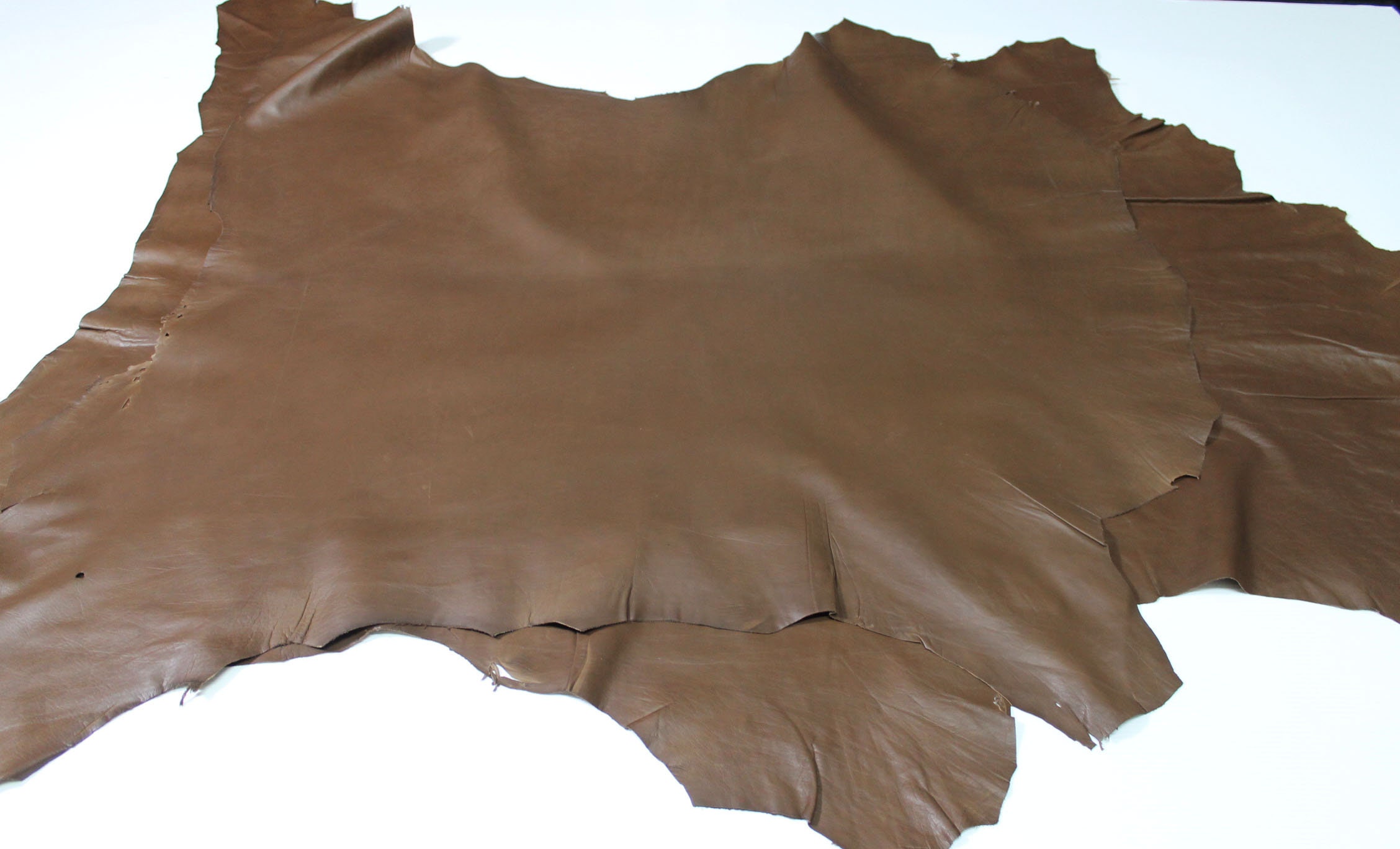 BROWN thin soft Italian Calfskin Calf cow leather material for sewing 2 ...
