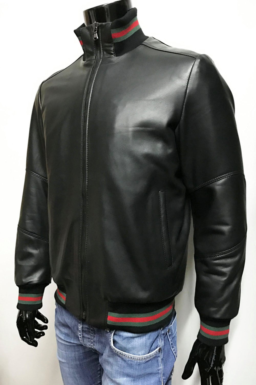 Italian leather bomber jacket outlet