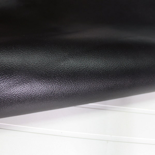 Italian STRONG Goatskin leather skins hides GRAINY BLACK 7sqf