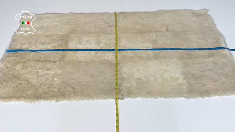 Fedex Rugs Free Fedex & Duties - IVORY LIGHT BEIGE Rabbit Skin Shearling Fur Rug ...