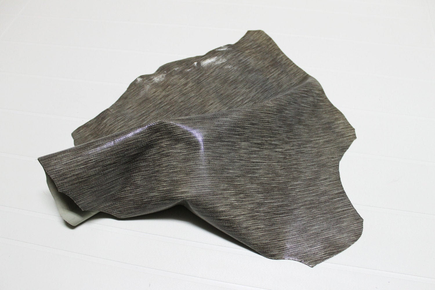 Italian Goatskin goat leather hides skins hide skin LAMé COYOTE BROWN