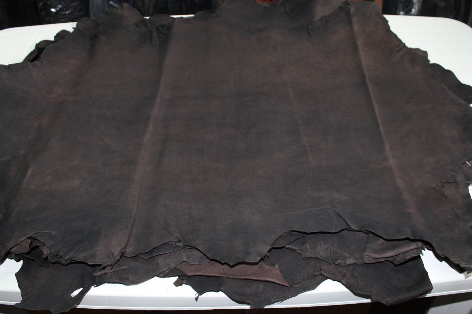 Italian Thick Goatskin leather 12 skins hides Vegetable tanned RUSTIC