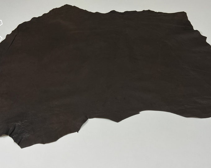 DARK BROWN ANTIQUED Vegetable Tan Rustic Look Soft Italian Lambskin Lamb Sheep Leather hides hide skin skins 6sqf 0.5mm #B443