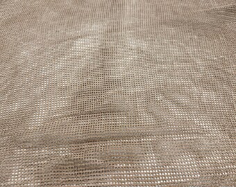 WASHED BEIGE SMALL Squares Perforated Vegetable Tan Soft Italian Lambskin Sheep Lamb leather hide hides skin skins 3+sqf 0.7mm #C5146