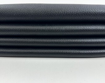 NATURAL BLACK GRAINY Thick Italian Calfskin Calf Cow Baby Buff leather hide hides skin skins 8+sqf 1.3mm #C5114