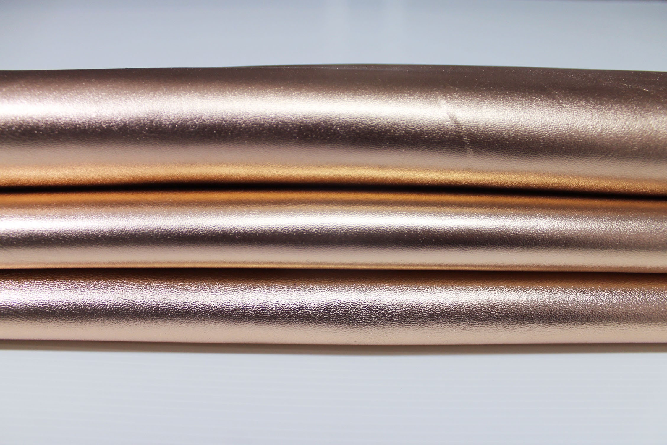 METALLIC ROSEGOLD rose gold Italian Lambskin leather hide skin skins hides 7sqf